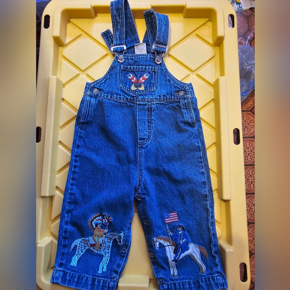 Vintage Western GO! Baby Overalls